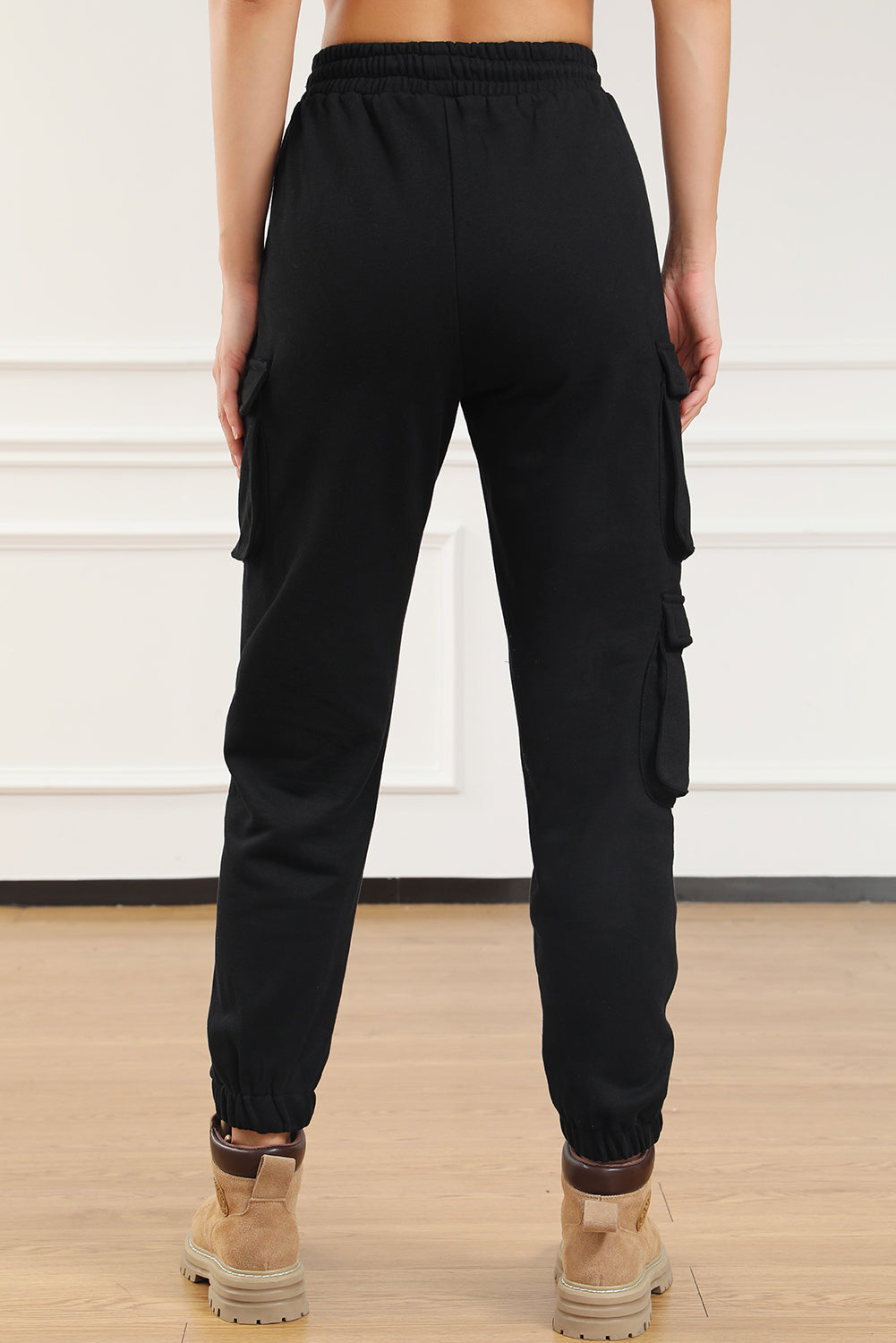 cargo drawstring sweat pants